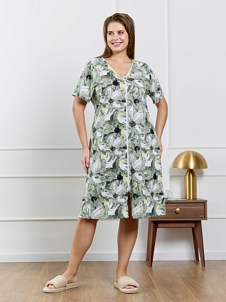 Женский халат Магма / зелёный