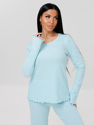 Женская пижама П-104(Фул) / Голубой