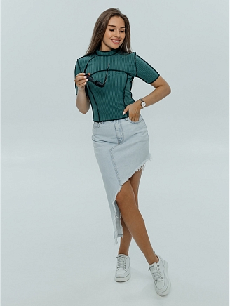 Женская футболка Клео / Мята