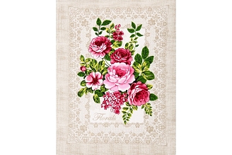 Набор полотенец вафельное полотно 3 шт. / Чаепитие