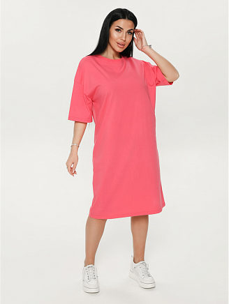 Женское платье-футболка Салли / Малина