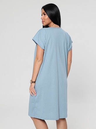 Женская ночная сорочка М-026 / горох