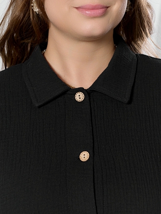 Женская рубашка Вуаль-6 / чёрный