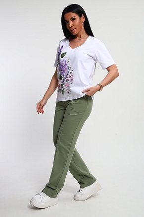 Женский костюм 74725 / фисташковый