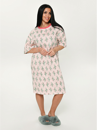 Женское платье-футболка Салли / Кактус