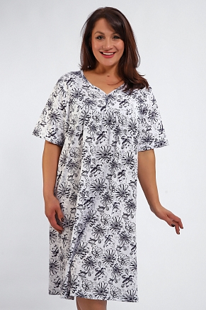 Женская ночная сорочка 88126 / темно-синий