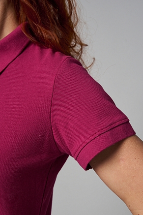 Женская футболка 14402 поло / винный