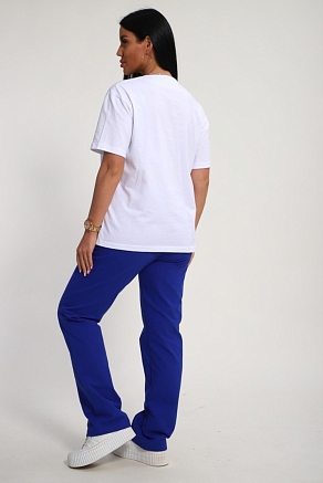 Женский костюм 19138 / васильковый