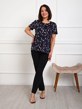 Женская футболка Оранжерея / Темно-синий