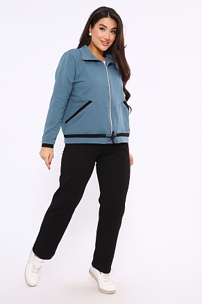 Женский костюм 647 / Серо-голубой