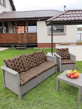 Матрас для садовой мебели арт. MO55 / Коричневый