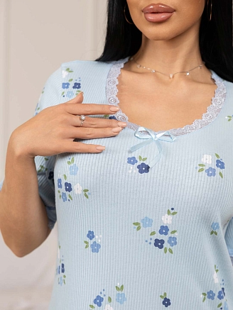 Женская сорочка мод.2130 / Голубой