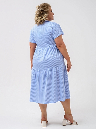 Женское платье "Шалфей" 1928-К / Голубой