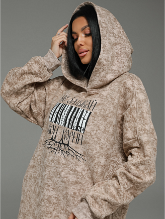 Женское худи Яхонт / Бежевый варенка