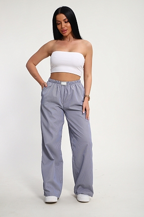 Женские брюки 35337 / черная полоска