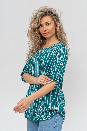 Женская туника 36741 / зеленый