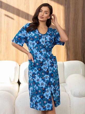 Женский халат мод.1781/4 / Синий