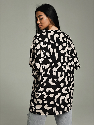 Женская футболка Ирбис / Черный