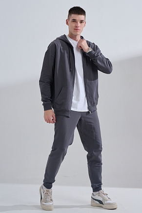 Костюм мужской на молнии 14477 / графит