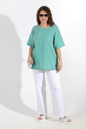 Женская блузка Виола-1 БЛ-023 / зелёный