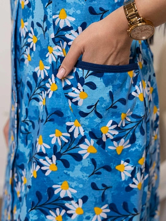 Женский халат мод.1781/8 / Синий