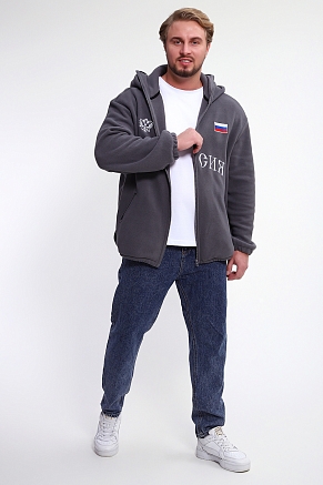 Мужской худи 36990 / серый