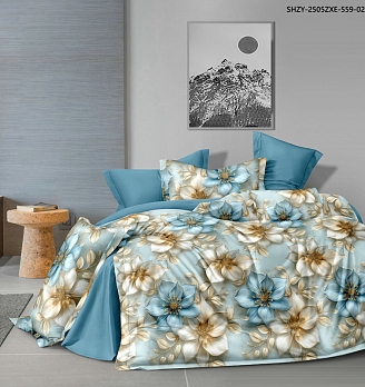 Постельное белье сатин люкс / Небесный цветок