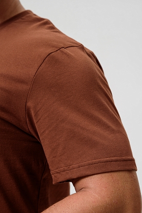 Мужская футболка 8503/1 / коричневый+Свобода