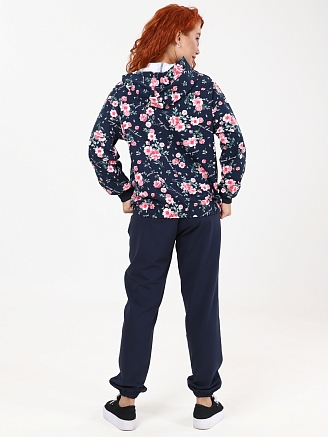 Женский костюм М-1003 / Синий с розами