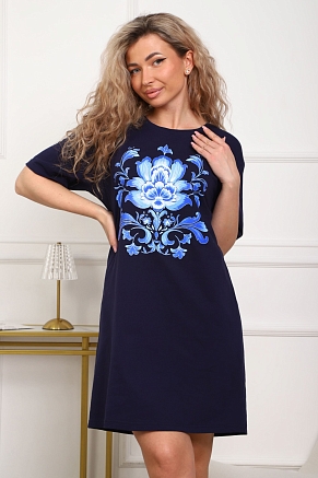 Женская туника 29534 / темно-синий
