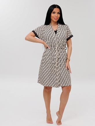 Женский комплект Сор-14(Вис) + Х-14(Вис) / Бежевый (узоры)