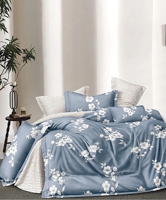 Постельное белье сатин элит на молнии / Леонора