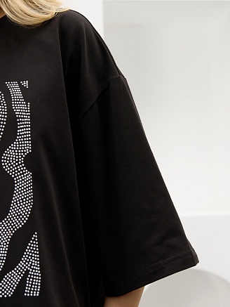 Женская футболка Флеш-5 Ф-129 / чёрный