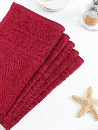 Полотенце махровое г/к Узбекистан 380 гр/м2 / 945-бордовый