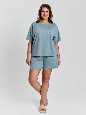 Женский костюм Материя-2 / серо-голубой