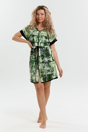 Женский халат 36993 / зелёный