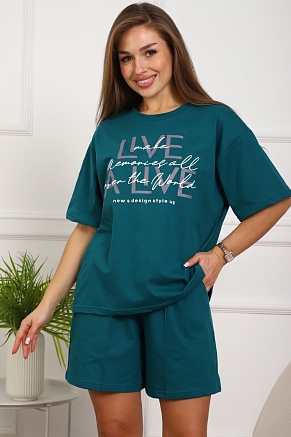 Женский костюм 20524 / изумрудный