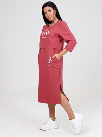 Женское платье СПРИНТ ПлФ-43 / Брусничный