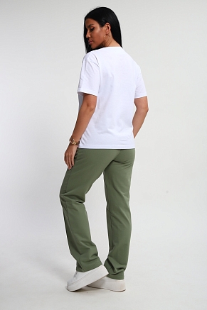 Женский костюм 74725 / фисташковый