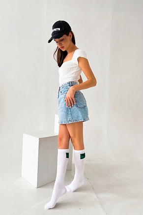 Детские гольфы Блэкдарк (набор 2 пары) / белый, черный