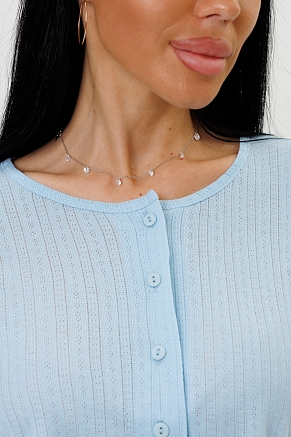 Женская пижама с брюками 2244/3 / Голубой