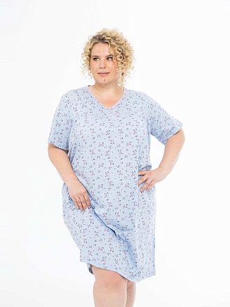 Женская сорочка мод.1930/1 / Голубой