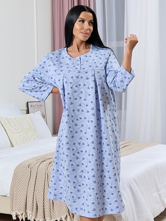 Женская ночная сорочка мод.1782/14 / Сиреневый