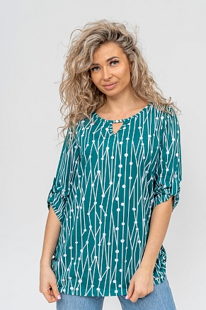 Женская туника 36741 / зеленый