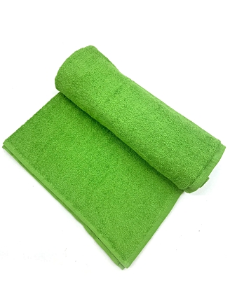 Полотенце махровое Туркмения без бордюра / Клас.зеленый (vibrant green) 400 гр/м2