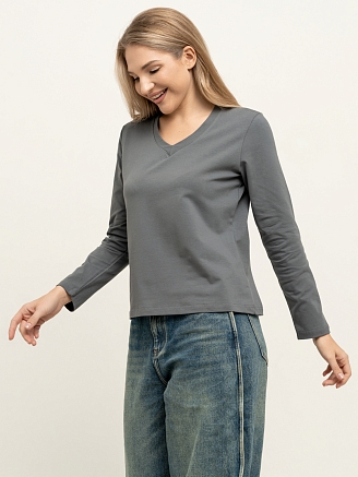 Женская футболка "Милана" / Серый арт. к1284с