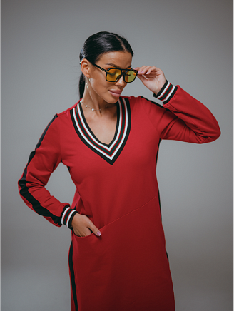 Женское платье Дебора / Алый