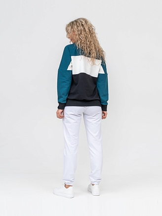 Женская толстовка мод.1763/2* / Морской