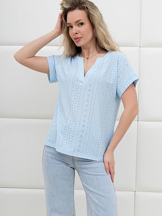 Женская блузка Дис БЛ-043 / голубой