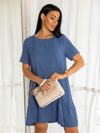 Женское платье мод.1425/7 / Синий